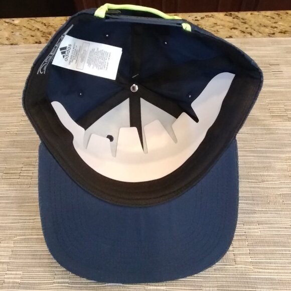 Adidas Color Pop Snapback Hat Navy/Lime Green NWT - Picture 10 of 10